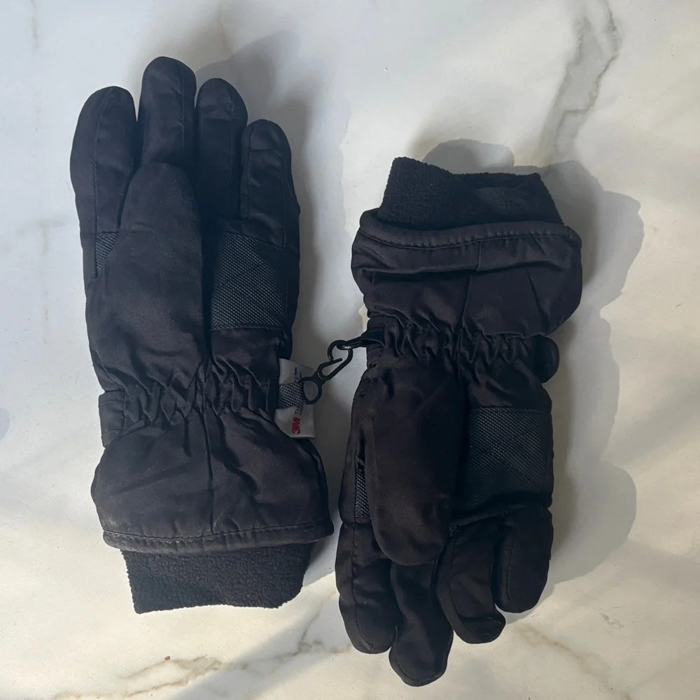 Cozy Black Kids Mittens